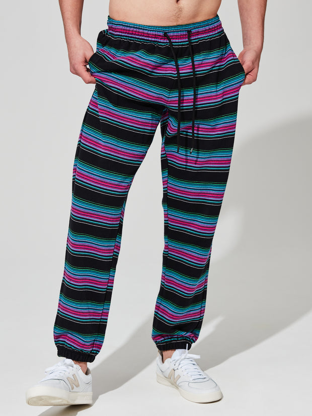 JOGGER NEON LIGHT YARN DYE STRIPE